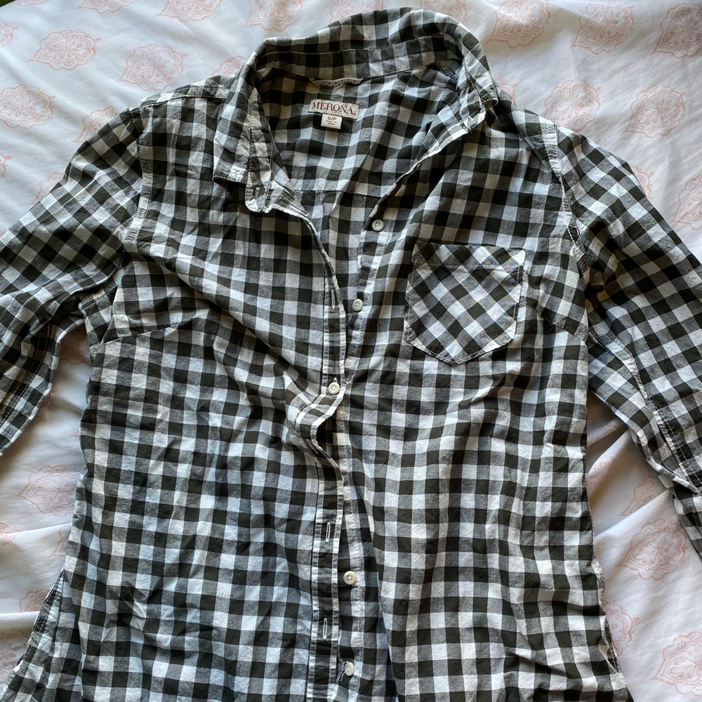 Merona lightweight flannel top